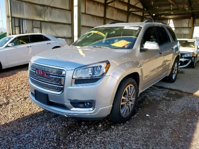 1GKKRTKDXEJ251842 - 2014 GMC ACADIA DEN SILVER photo 2