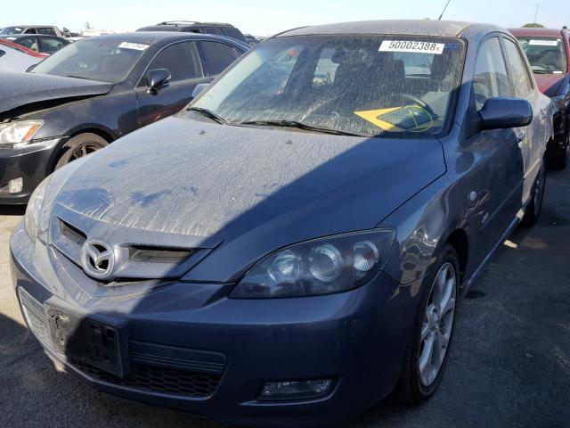 JM1BK344981872961 - 2008 MAZDA 3 HATCHBAC CHARCOAL photo 2