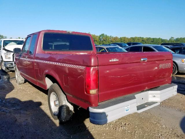 1FTEX15NXNKB57087 - 1992 FORD F150 RED photo 3