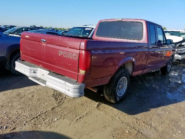 1FTEX15NXNKB57087 - 1992 FORD F150 RED photo 4