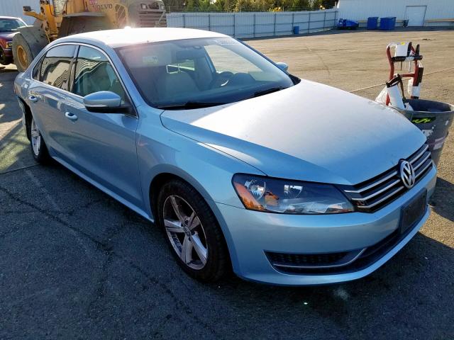 1VWBP7A3XDC053277 - 2013 VOLKSWAGEN PASSAT SE BLUE photo 1