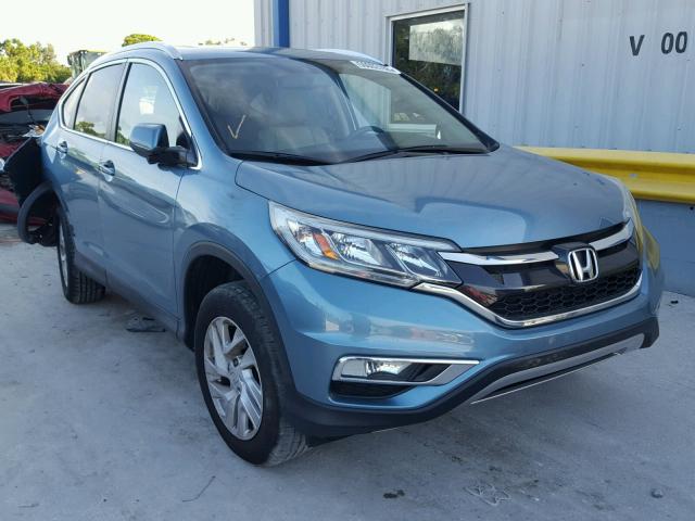 2HKRM3H7XGH526776 - 2016 HONDA CR-V EXL BLUE photo 1