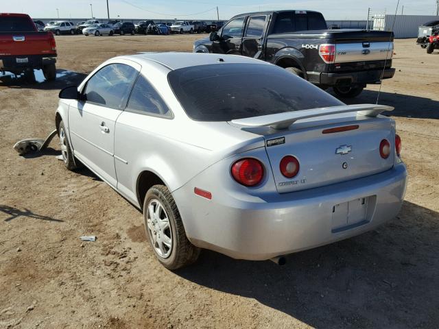 1G1AL18F087146145 - 2008 CHEVROLET COBALT LT SILVER photo 3