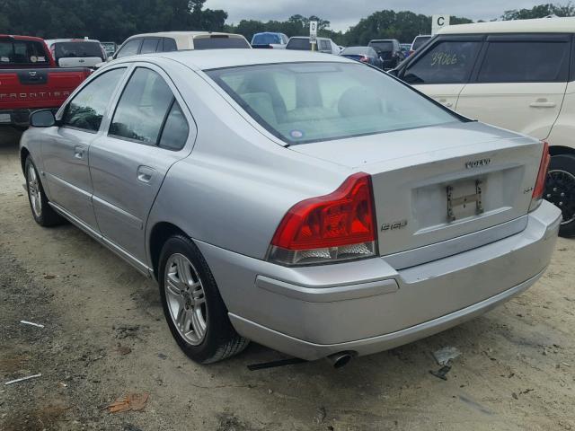 YV1RS592962509546 - 2006 VOLVO S60 2.5T SILVER photo 3