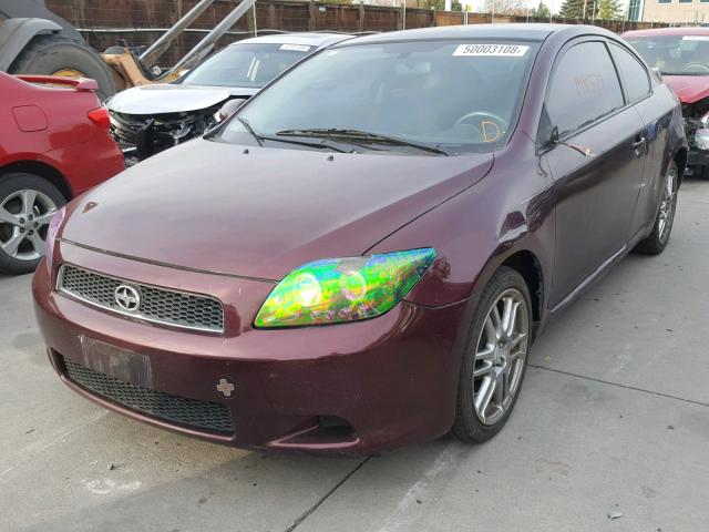 JTKDE177X70205730 - 2007 TOYOTA SCION TC მუქწითელი ფოტო 2