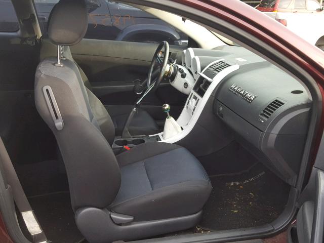 JTKDE177X70205730 - 2007 TOYOTA SCION TC მუქწითელი ფოტო 5