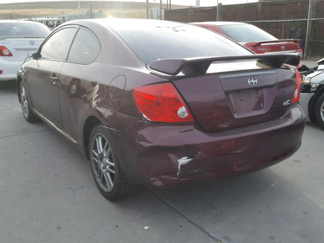 JTKDE177X70205730 - 2007 TOYOTA SCION TC მუქწითელი ფოტო 9