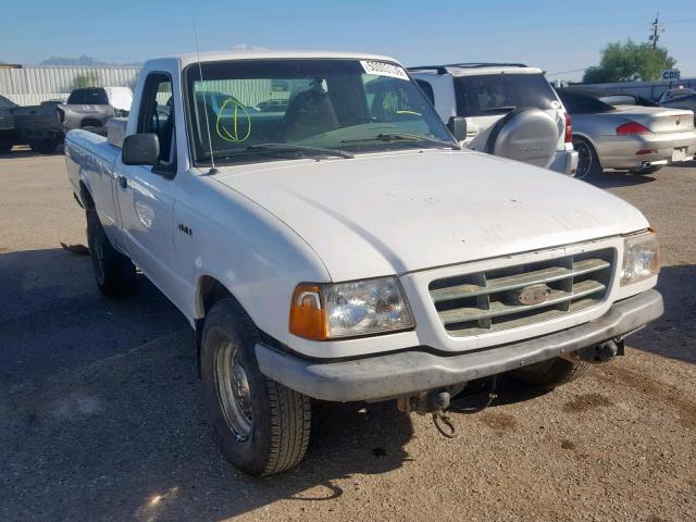 1FTYR10U13PA40228 - 2003 FORD RANGER WHITE photo 1