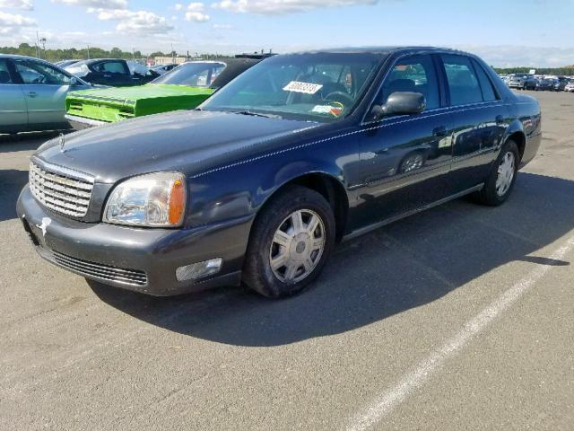 1G6KD54Y92U241208 - 2002 CADILLAC DEVILLE BLACK photo 2