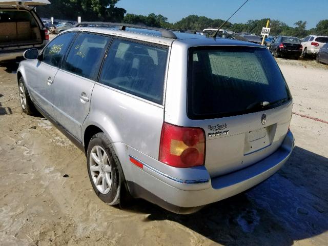 WVWVD63BX4E215730 - 2004 VOLKSWAGEN PASSAT GLS SILVER photo 3