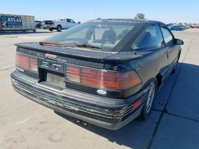 1ZVBT22L3K5310262 - 1989 FORD PROBE GT BLACK photo 4