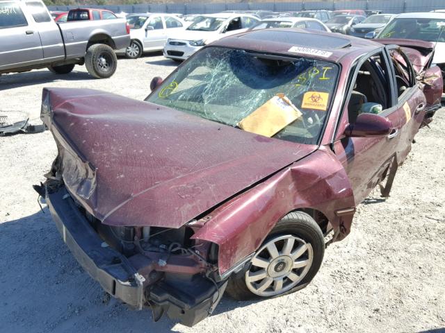 KNAGD126225106530 - 2002 KIA OPTIMA MAG MAROON photo 2