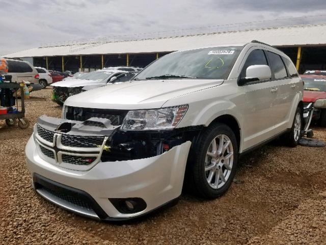 3C4PDDEG8DT559336 - 2013 DODGE JOURNEY R/ WHITE photo 2