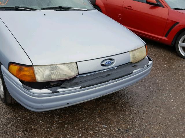 1FAPP10J1PW135347 - 1993 FORD ESCORT SILVER photo 9