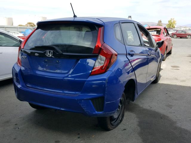 JHMGK5H58HS022932 - 2017 HONDA FIT LX BLUE photo 4