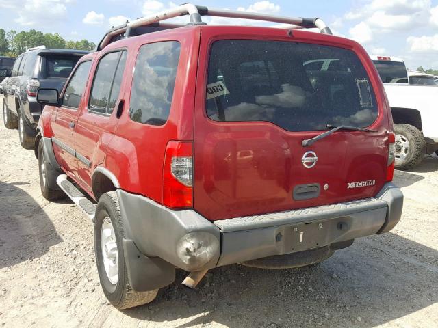 5N1ED28T33C636284 - 2003 NISSAN XTERRA XE RED photo 3