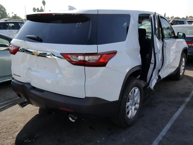 1GNERFKW8KJ161751 - 2019 CHEVROLET TRAVERSE L WHITE photo 4