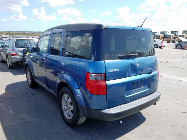 5J6YH18737L009653 - 2007 HONDA ELEMENT EX BLUE photo 3