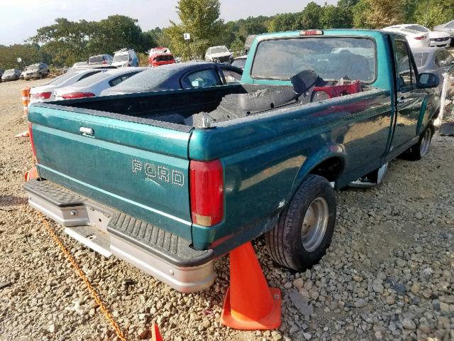 1FTEF15N5TNA09721 - 1996 FORD F150 GREEN photo 4