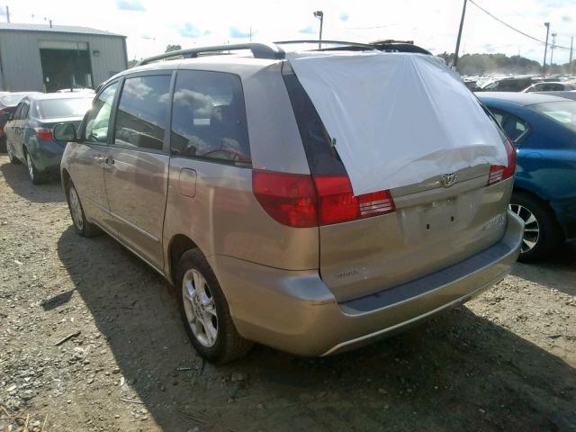 5TDBA23C24S006778 - 2004 TOYOTA SIENNA LE BEIGE photo 3