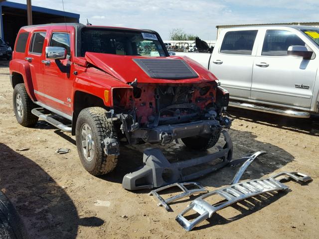 5GTDN13E178168315 - 2007 HUMMER H3 RED photo 1