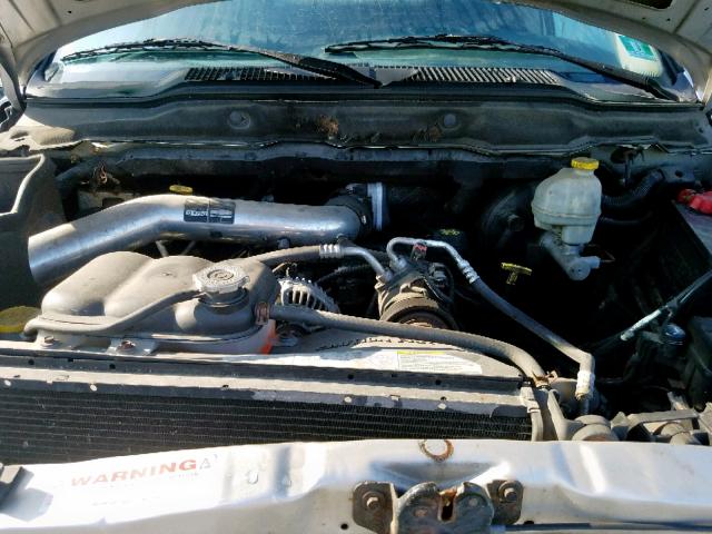 1D7HU18D33S336812 - 2003 DODGE RAM 1500 S SILVER photo 7