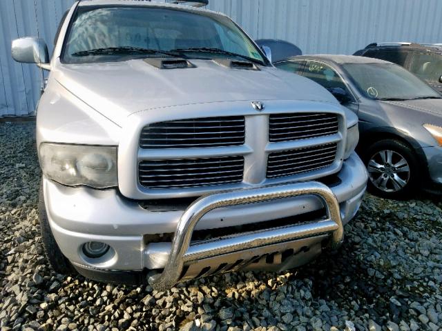 1D7HU18D33S336812 - 2003 DODGE RAM 1500 S SILVER photo 9