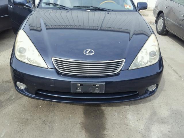 JTHBA30G565170238 - 2006 LEXUS ES 330 BLUE photo 9