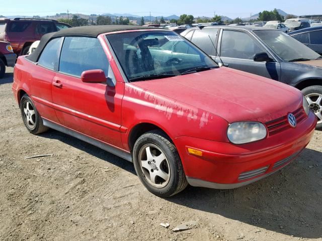 3VWDB61E4XM813094 - 1999 VOLKSWAGEN CABRIO GLS RED photo 1