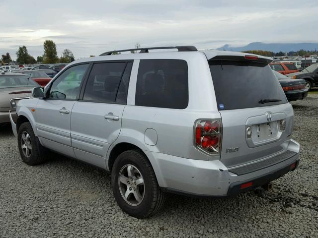 5FNYF18358B002846 - 2008 HONDA PILOT SE SILVER photo 3