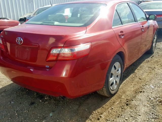 4T1BE46K57U026571 - 2007 TOYOTA CAMRY NEW RED photo 4