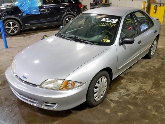 1G1JF524227470629 - 2002 CHEVROLET CAVALIER L SILVER photo 2