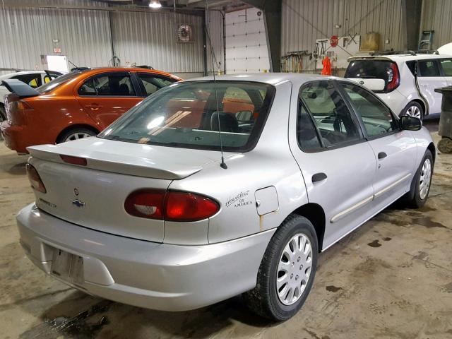 1G1JF524227470629 - 2002 CHEVROLET CAVALIER L SILVER photo 4