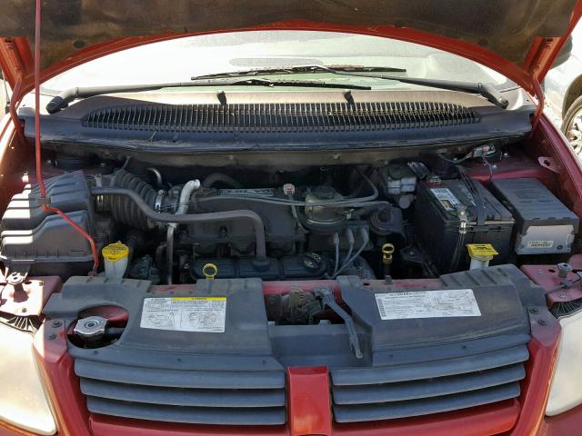 2D4GP44L96R825638 - 2006 DODGE GRAND CARA RED photo 7