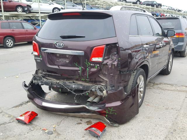 5XYKWDA27CG208552 - 2012 KIA SORENTO SX PURPLE photo 4