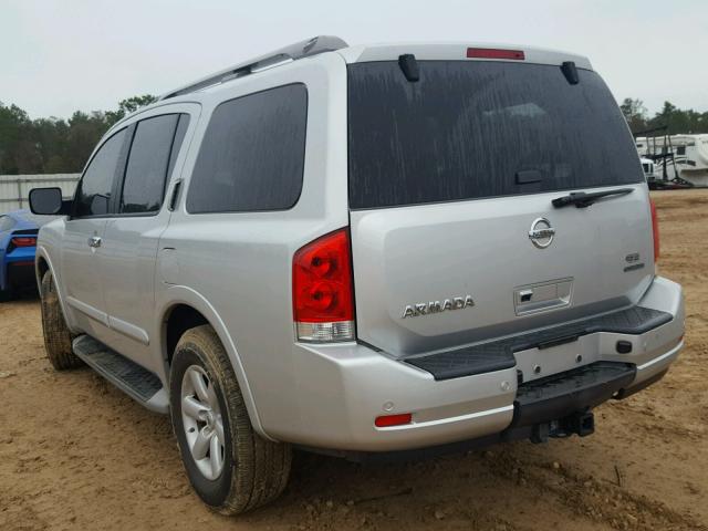 5N1BA0ND2DN602646 - 2013 NISSAN ARMADA SV SILVER photo 3