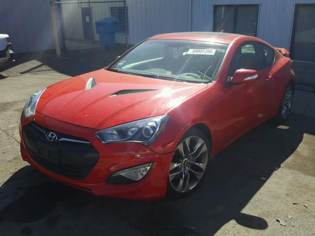 KMHHU6KJ9DU106828 - 2013 HYUNDAI GENESIS CO RED photo 2