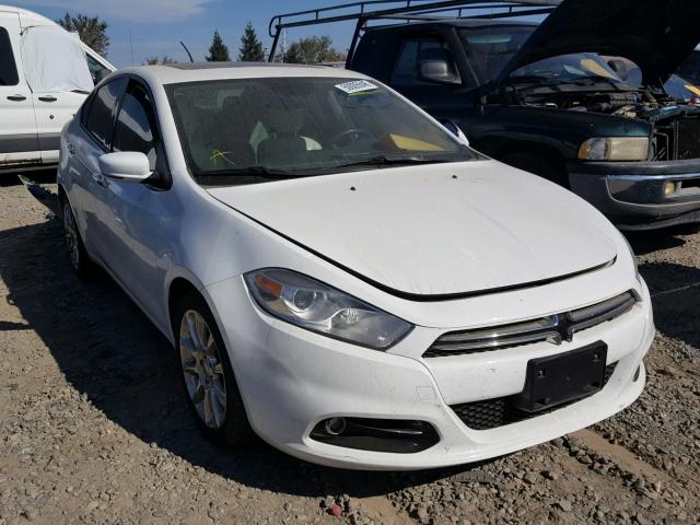 1C3CDFCHXDD296430 - 2013 DODGE DART LIMIT WHITE photo 1