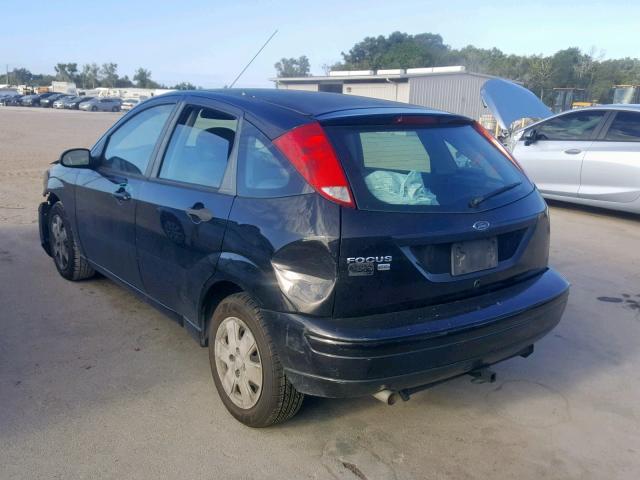 1FAHP37N97W294738 - 2007 FORD FOCUS ZX5 BLACK photo 3