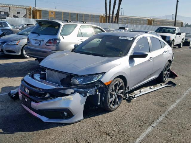 2HGFC2F83KH533969 - 2019 HONDA CIVIC SPOR SILVER photo 2