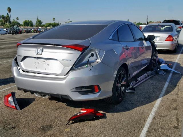 2HGFC2F83KH533969 - 2019 HONDA CIVIC SPOR SILVER photo 4