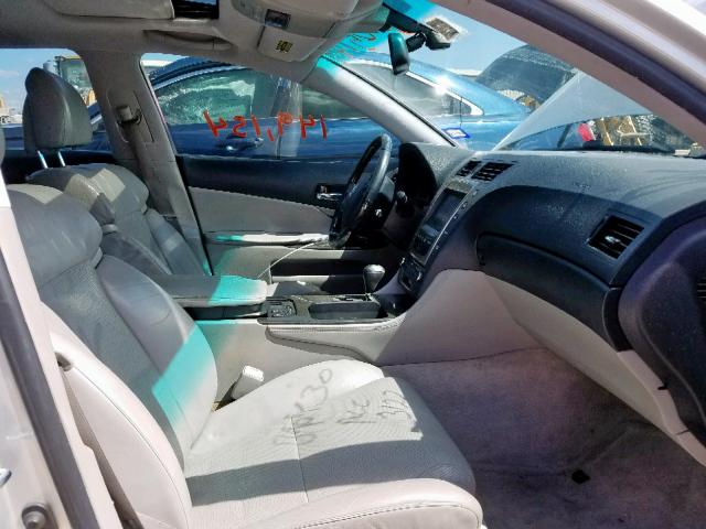 JTHBH96S665043122 - 2006 LEXUS GS 300 SILVER photo 5