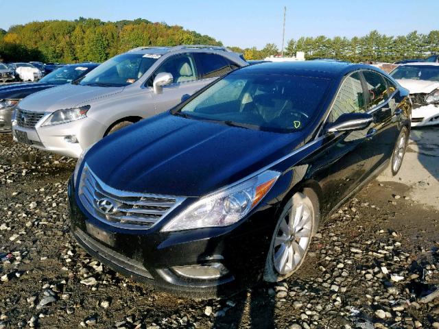 KMHFH4JG1DA327380 - 2013 HYUNDAI AZERA GLS BLACK photo 2