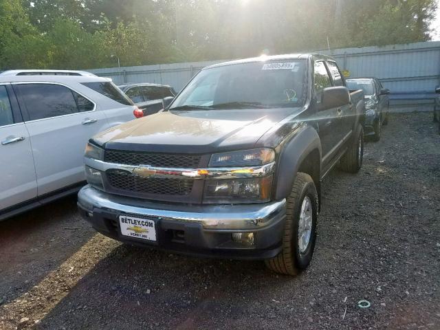 1GCDT13E178242345 - 2007 CHEVROLET COLORADO BLACK photo 2