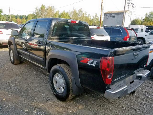 1GCDT13E178242345 - 2007 CHEVROLET COLORADO BLACK photo 3