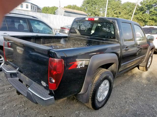 1GCDT13E178242345 - 2007 CHEVROLET COLORADO BLACK photo 4