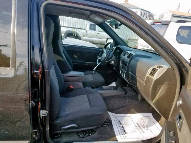 1GCDT13E178242345 - 2007 CHEVROLET COLORADO BLACK photo 5