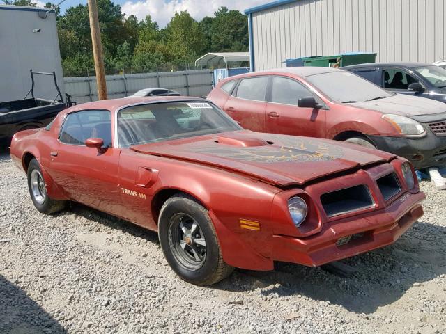 2W87Z6N593069 - 1976 PONTIAC FIREBIRD MAROON photo 1