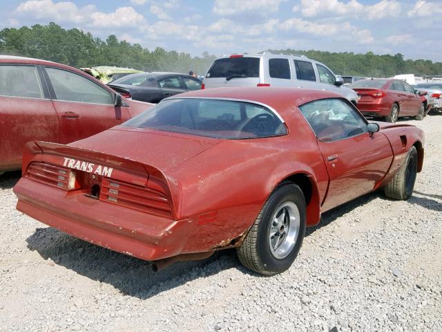 2W87Z6N593069 - 1976 PONTIAC FIREBIRD MAROON photo 4