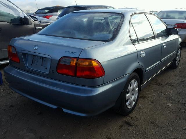 2HGEJ6614YH535153 - 2000 HONDA CIVIC BASE Mavi foto 4